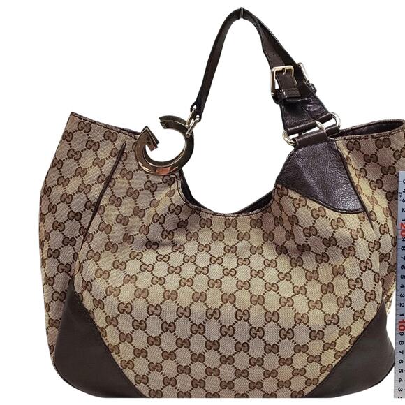 Gucci GG Jumbo Cavas Hobo EUC - Picture 2 of 8